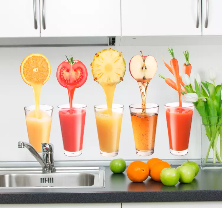 šťávová kuchyňská nálepka - TenStickers