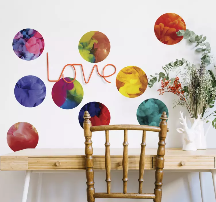 Stěna obarvená kouř - TenStickers