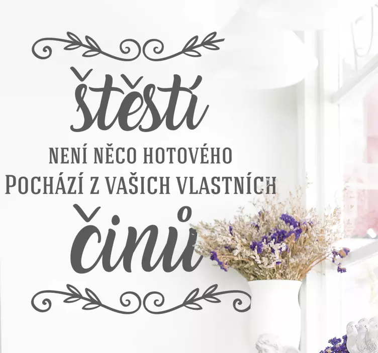 štěstí nabídka obývací pokoj nástěnné dekor - TenStickers