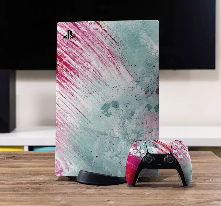 štítek abstraktní akvarel ps5 - TenStickers