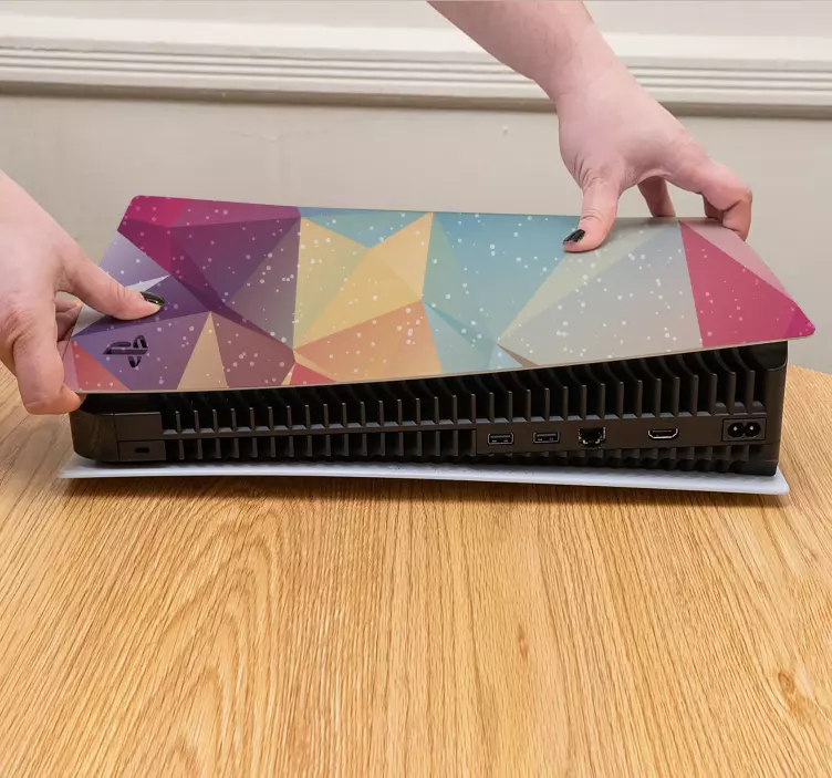 štítek abstraktní grafické barvy ps5 - TenStickers