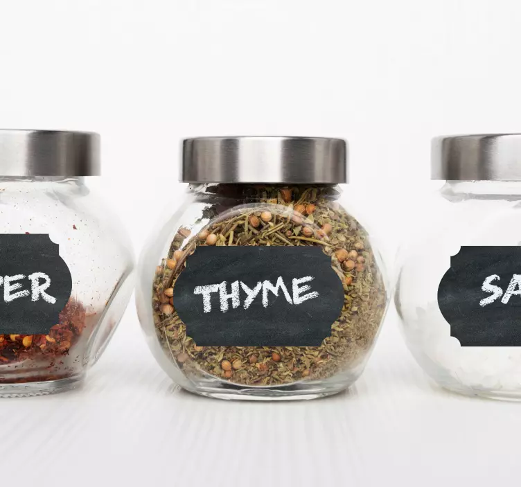 Kuchyňské skladovací etikety psát na štítku - TenStickers