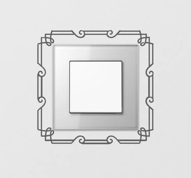 štítek s přepínačem ve stylu art deco - TenStickers