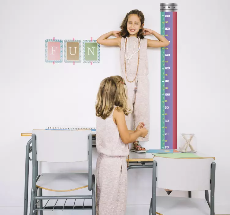 štítek školní výškový graf pro děti - TenStickers