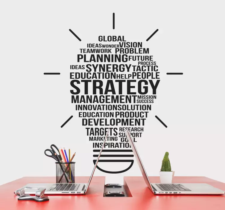 Strategie rozvoj inspirativní citát obtisk - TenStickers