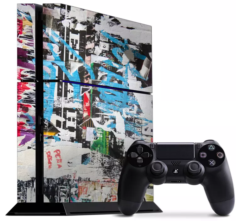 Street art graffiti ps4 štítek - TenStickers