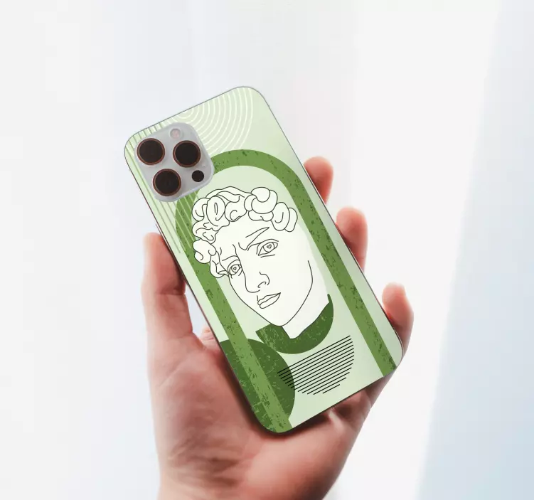Stylizovaný lidský portrét Zvířecí nálepka - TenStickers