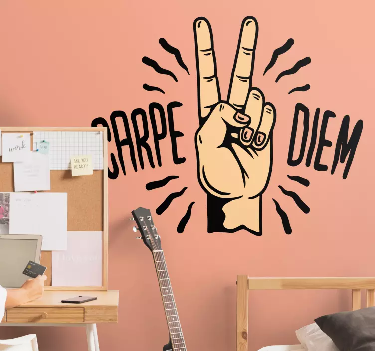 Symbol ruky mír Zvířecí nálepka - TenStickers