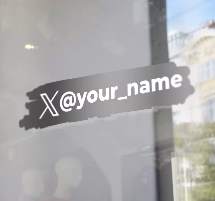 Symbol Twitteru Symbol Twitteru Nálepka na okno - TenStickers