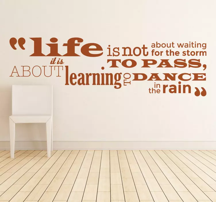 Tanec v nálepce dešťové stěny - TenStickers