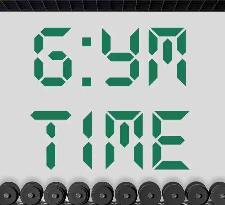 Tělocvična nonocolor textový samolepka na zeď - TenStickers