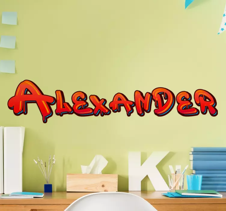 Textová samolepka stylový personalizovaný název - TenStickers