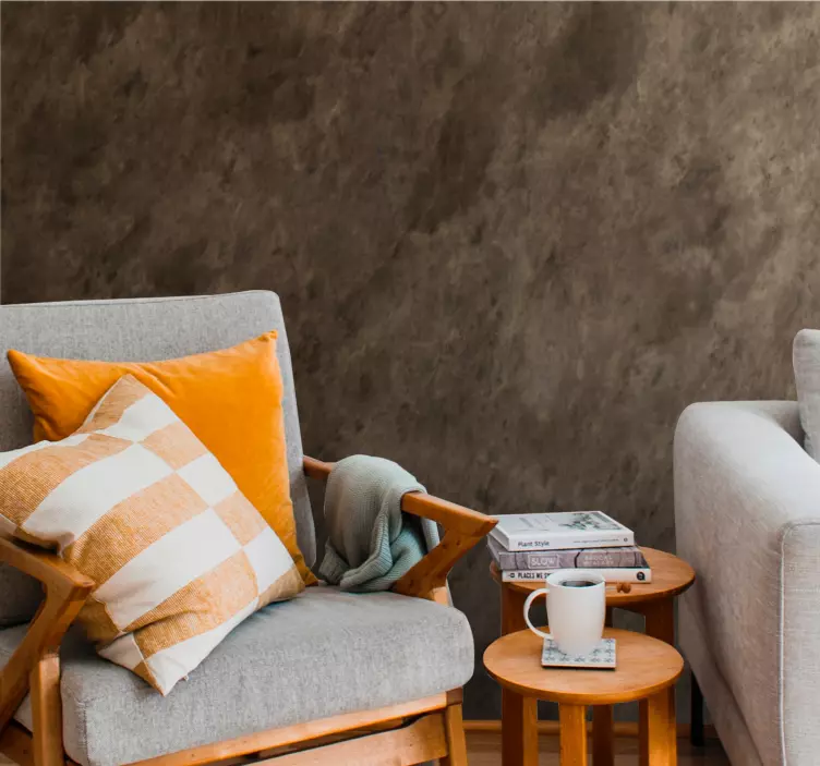 Texturovaný neutrální povrch samolepka obývacího pokoje - TenStickers