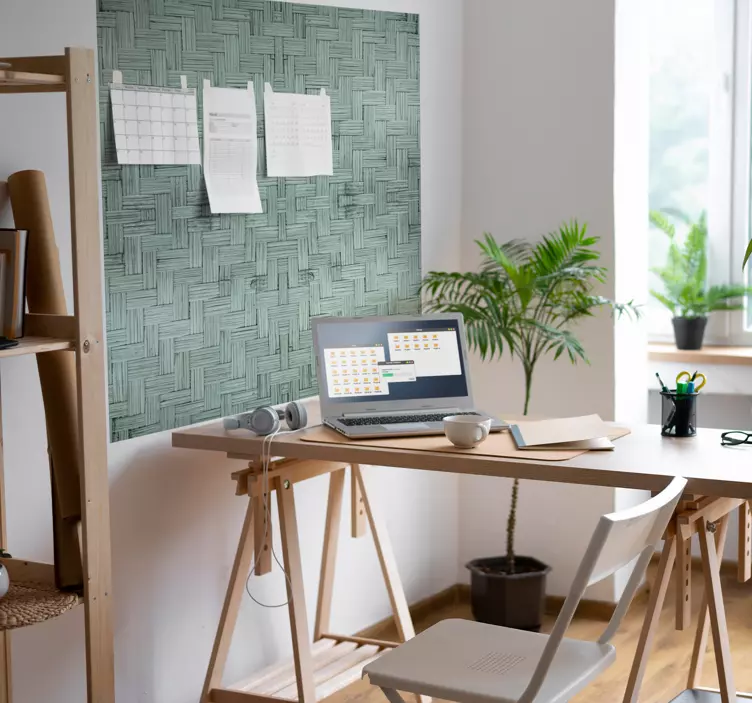 Tkaný texturovaný povrch samolepka do kanceláře - TenStickers