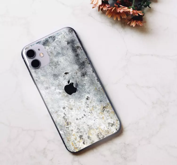 Tmavě šedý kámen textury iphone obtisk - TenStickers
