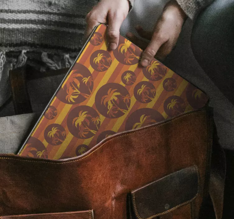 Tropický vzor palm Samolepka na notebook - TenStickers