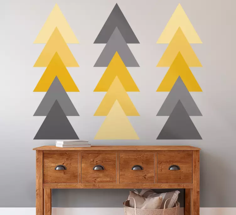 Ukazující šipky abstraktní umění zeď umění obtisk - TenStickers