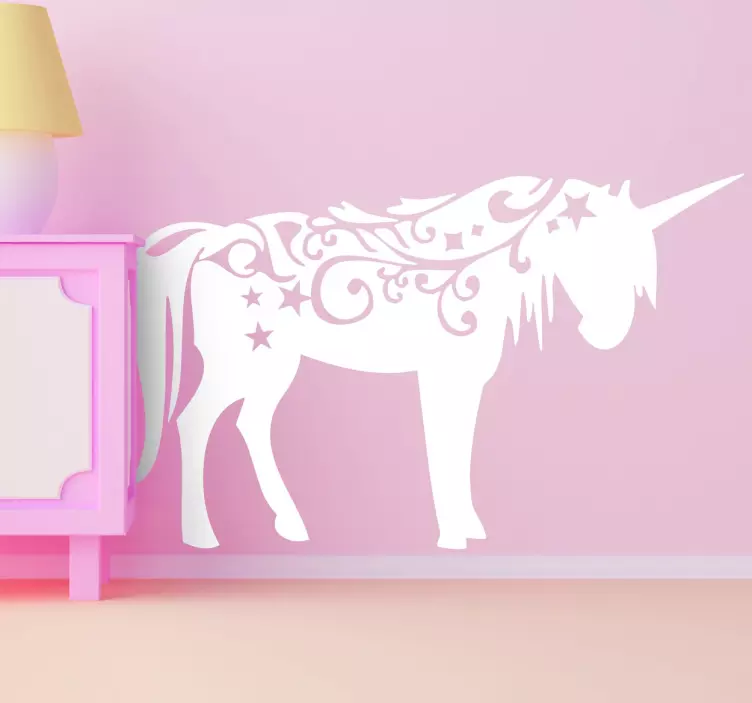 Unicorn nástěnný obtisk pro děti - TenStickers