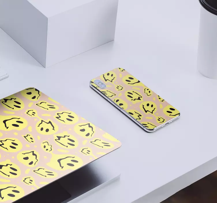 Vzor usmívajícího se ducha Zvířecí nálepka - TenStickers