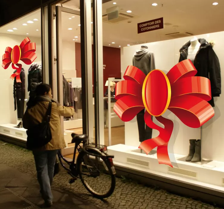 Vánoční nálepka okenního okna - TenStickers