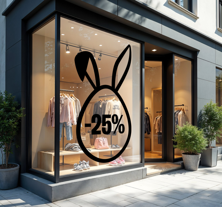 Velikonoční sleva samolepka na výlohy - TenStickers