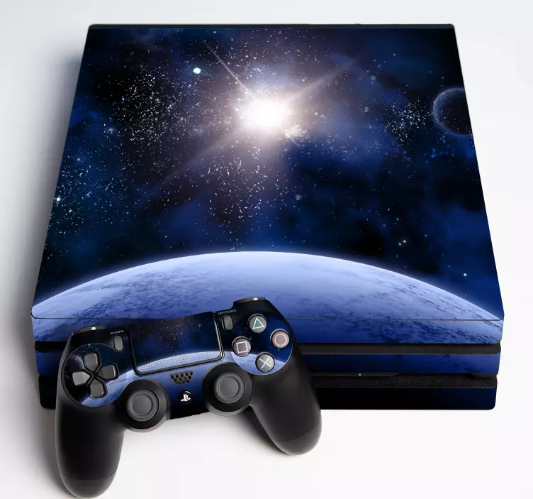 Vinylová samolepka vesmírné galaxie ps4 - TenStickers