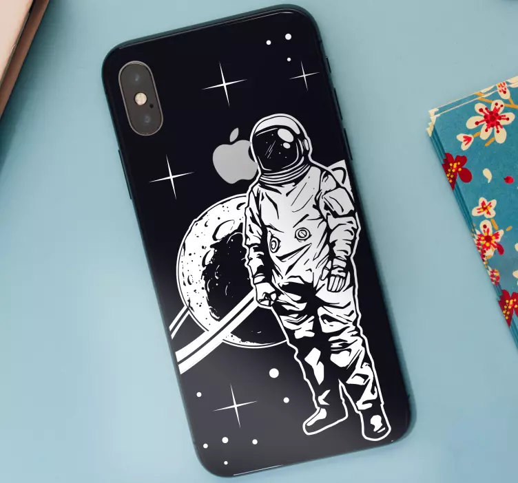 Zvířecí nálepka astronautská vesmírná scéna - TenStickers
