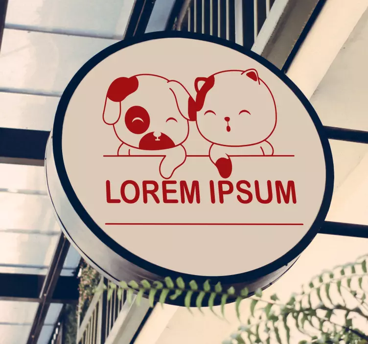 Nálepka veterinární vitrína - TenStickers