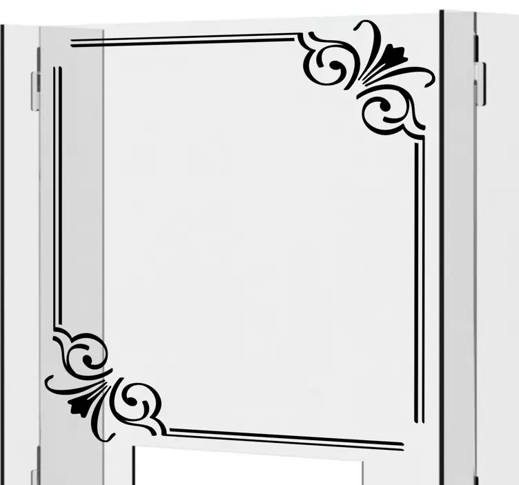 Vintage hraniční okno nálepka - TenStickers