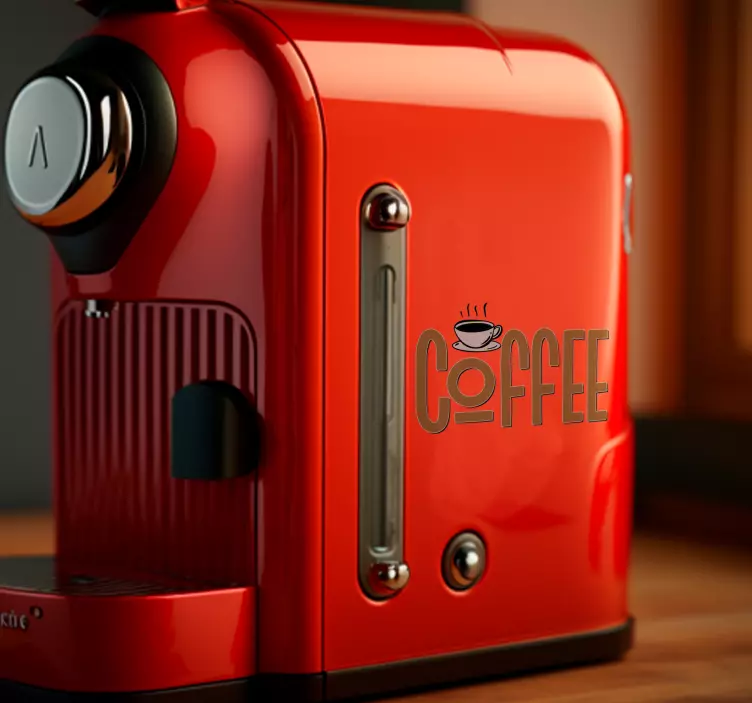 Vintage káva Zvířecí nálepka - TenStickers