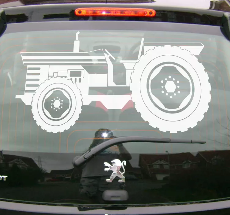 Vintage traktor auto nálepka - TenStickers