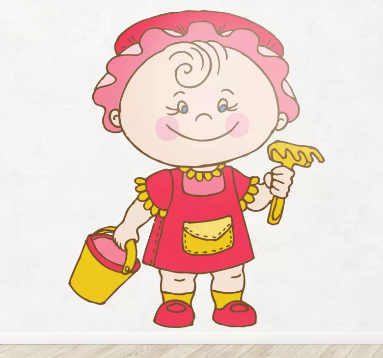 Vinyl pláž dítě - TenStickers