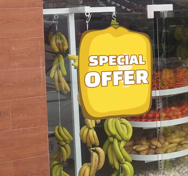 Vinylová samolepka na propagaci propagace potravin - TenStickers