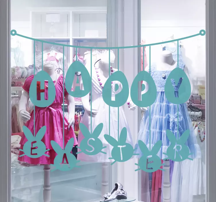 Visí nálepka veselé velikonoce - TenStickers