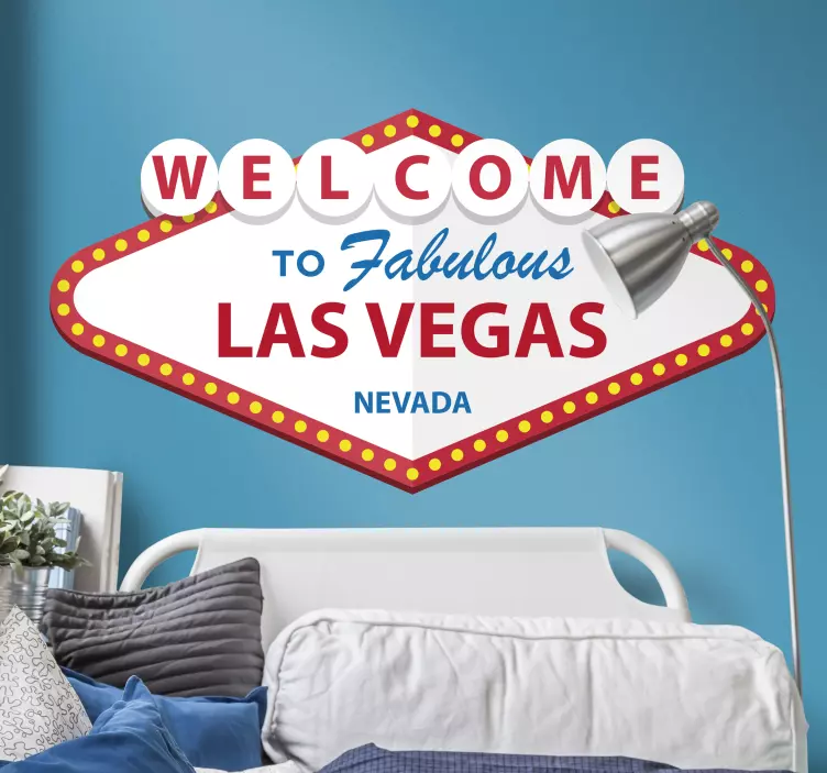 Vítejte v las vegas vinyl banner - TenStickers