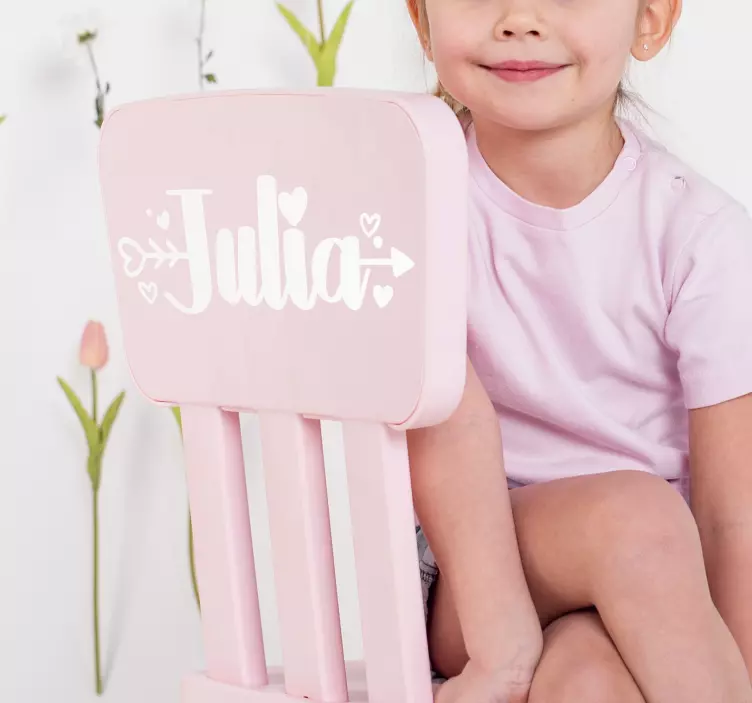 Vlastní jméno láska vlastní nálepka - TenStickers