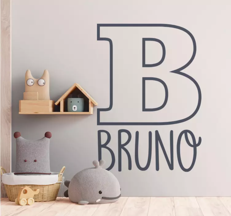 Personalizovaná nálepka s obrysovým jménem - TenStickers