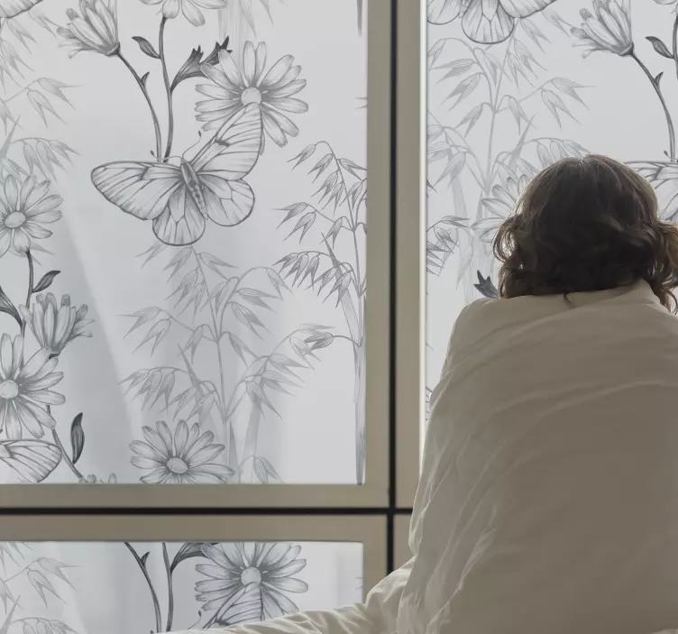 Samolepka na dekorativní okna vlinder - TenStickers