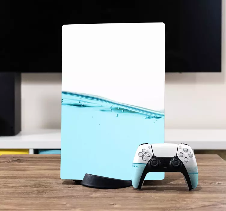 Vodní textury ps5 nálepka na kůži - TenStickers