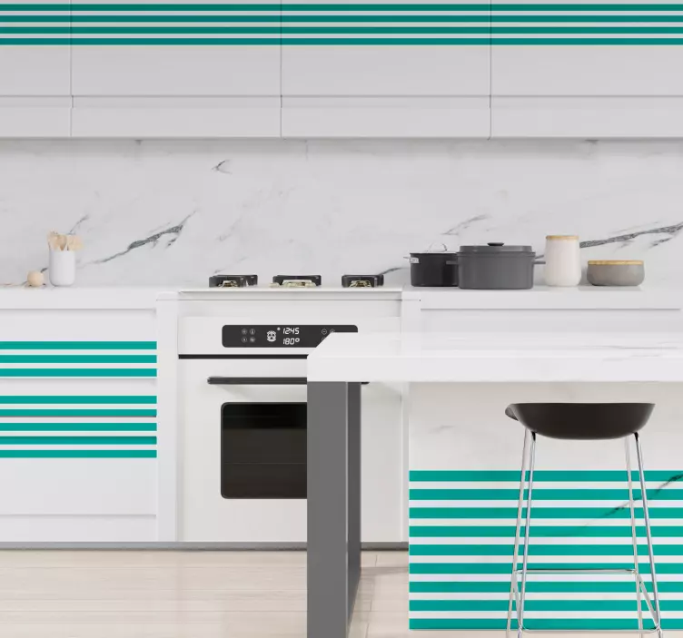 Nálepka vodorovné čáry nábytek - TenStickers