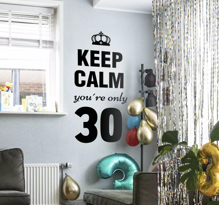 Nálepka všechno nejlepší k narozeninám zprávy - TenStickers