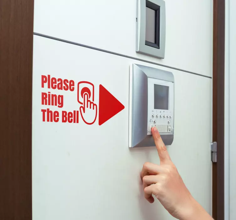 Vstup prosím Nálepka znamení - TenStickers