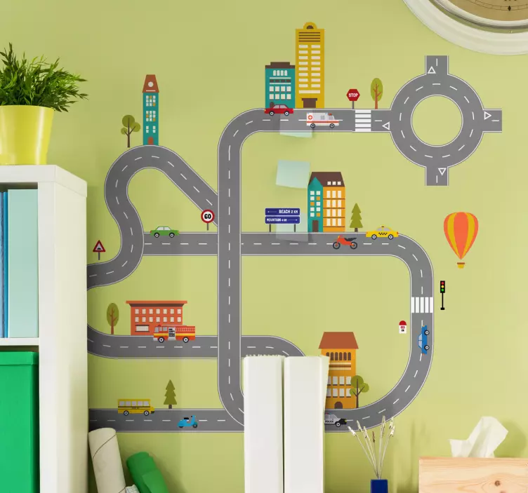 Postavte si silniční ilustrační nálepku - TenStickers