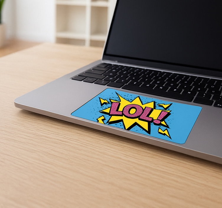 Výbušný vzor se jménem Nálepka na touchpad - TenStickers