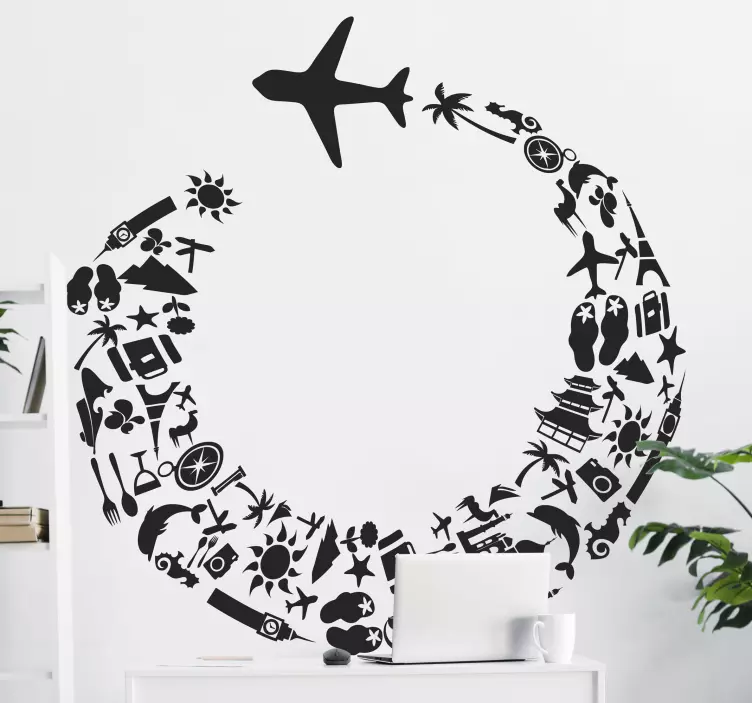 Výlet po celém světě cestovní nálepku - TenStickers