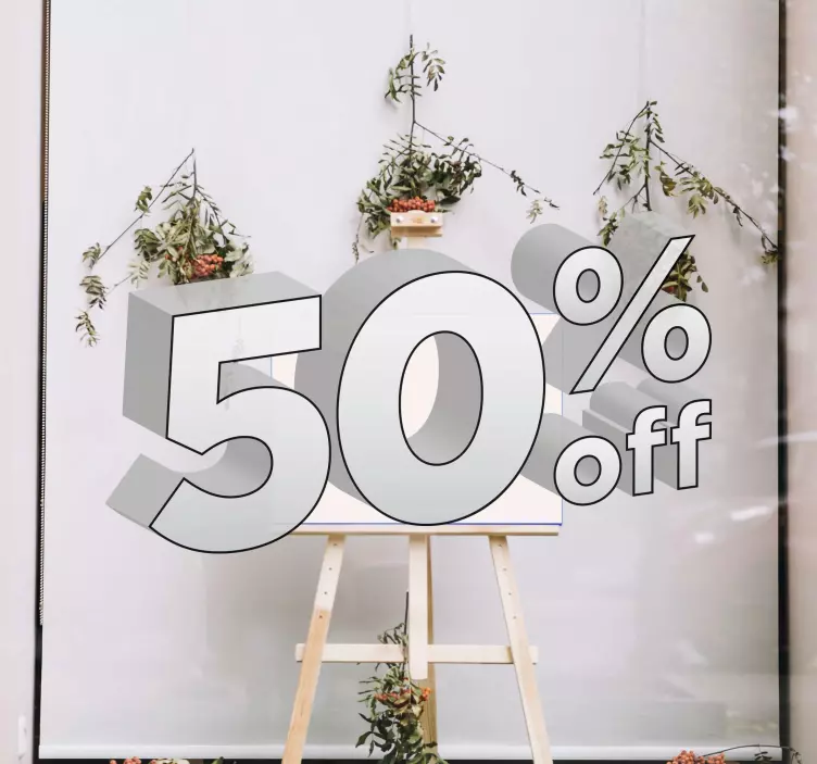 Výprodejová samolepka na propagaci akcí - TenStickers