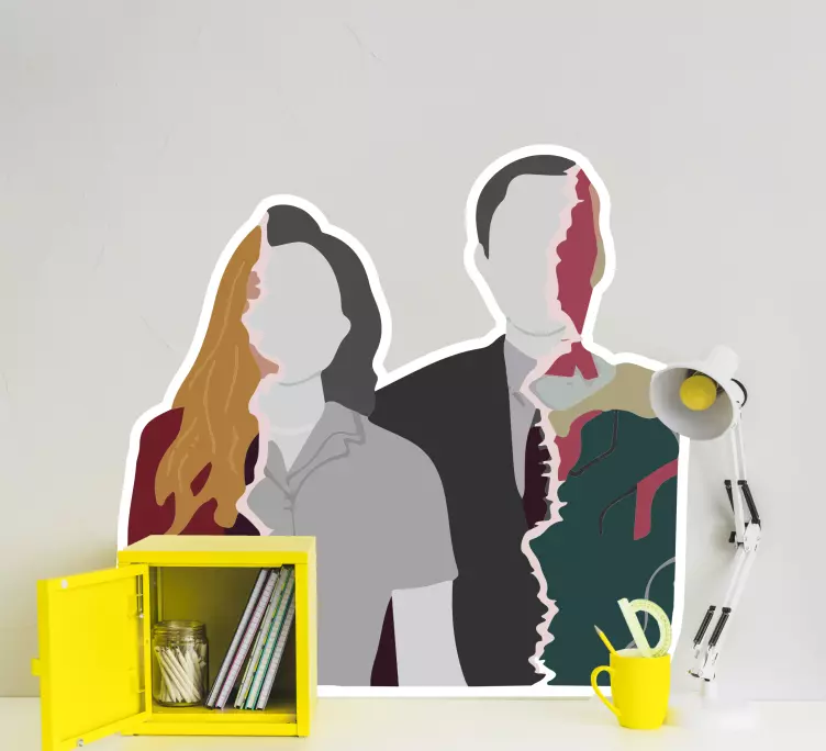 Wanda vision silueta nástěnná samolepka - TenStickers