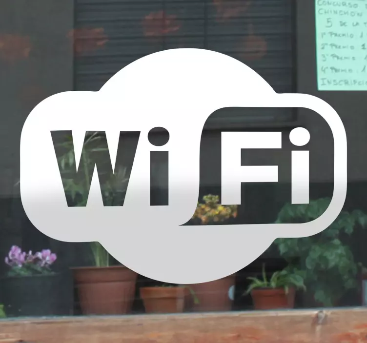 Wifi logo samolepka - TenStickers