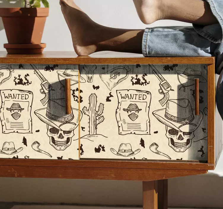 Nálepka nábytek západní ikony - TenStickers