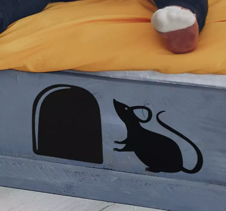 Soket myš zvířecí nálepka na zeď - TenStickers